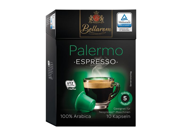Bellarom Palermo Espresso Nespresso kapsel - anmeldt af kongenafkaffe.dk